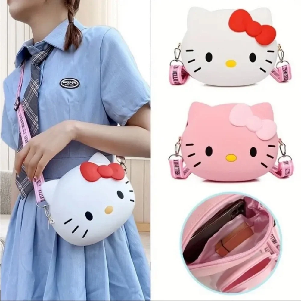 Hello Kitty Crossbody Purse, Hello Kitty Purse, Hello Kitty Bag - Picture 3 of 7